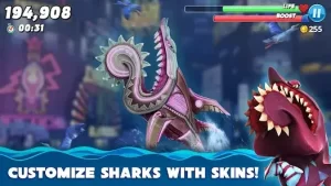 Hungry Shark World Mod APK v4.8.2 (Unlimited Money, Gems) 5