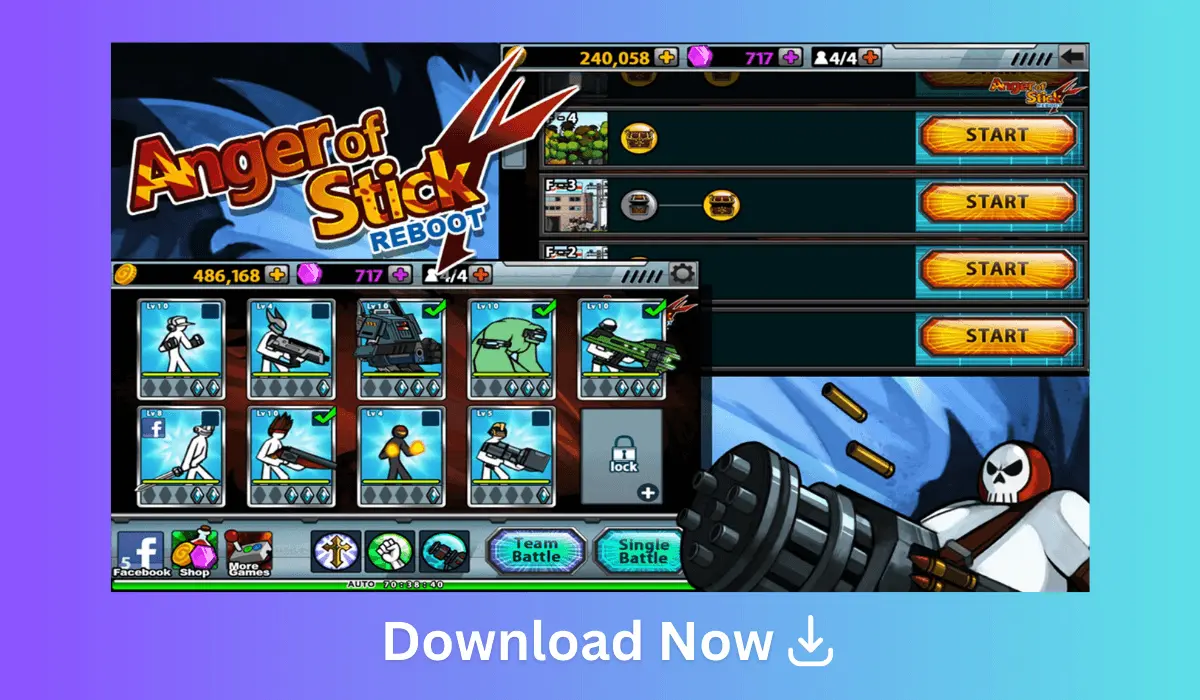 Anger of Stick 4 MOD APK unlimited Ammo