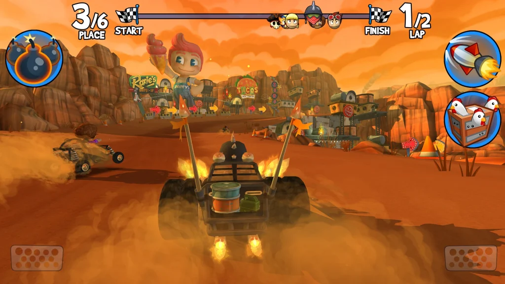 Beach Buggy Racing 2 mod apk offers mobile players to enjoy console-style kart-racing game