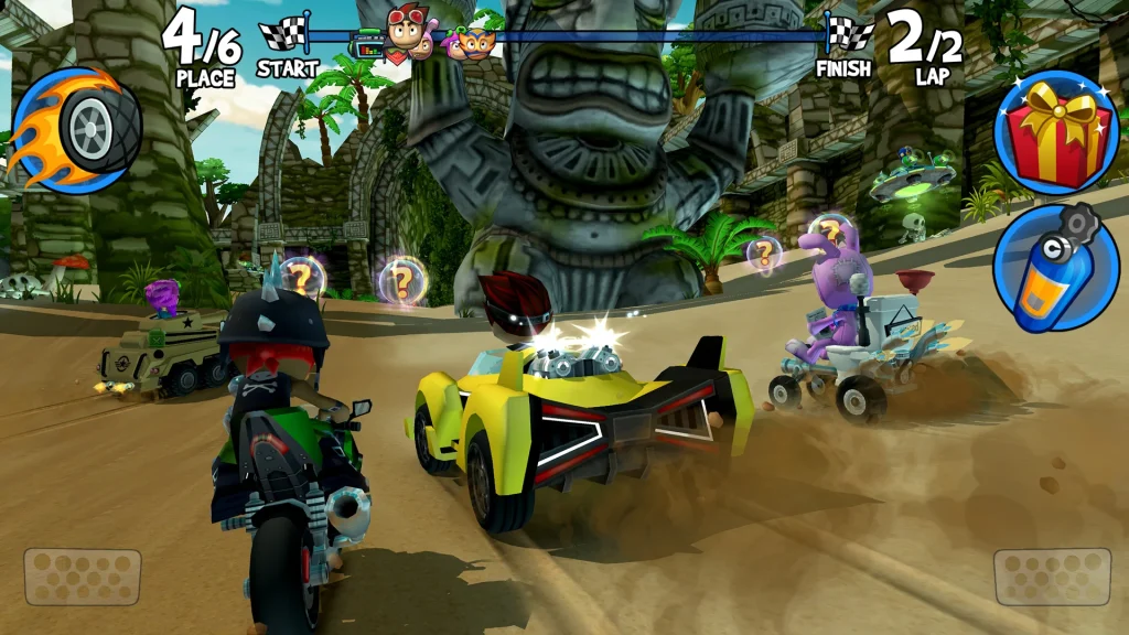 Join the Beach Buggy Racing 2 League and compete against drivers and cars